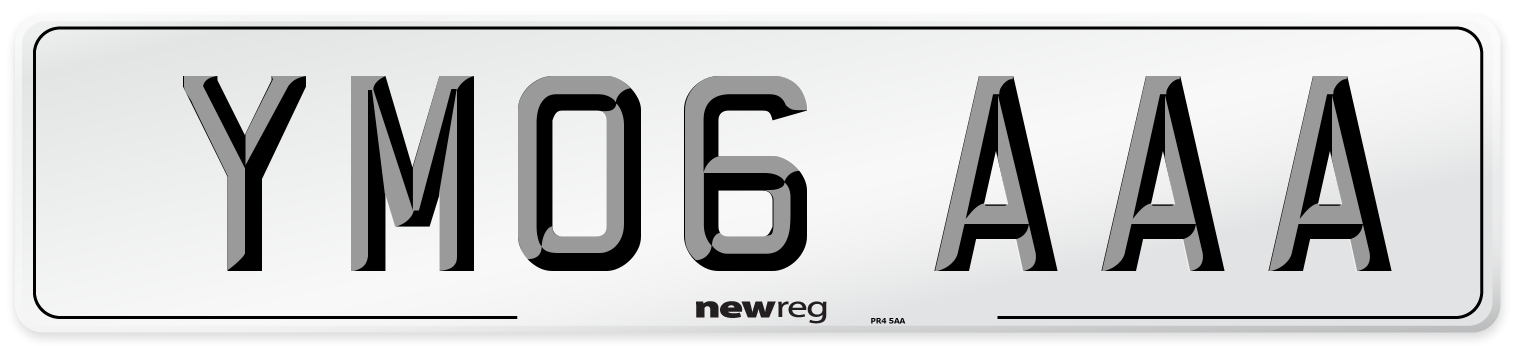 YM06 AAA Number Plate from New Reg